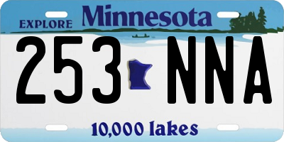 MN license plate 253NNA