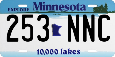 MN license plate 253NNC