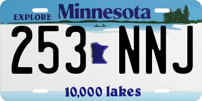 MN license plate 253NNJ