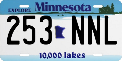 MN license plate 253NNL
