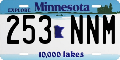 MN license plate 253NNM