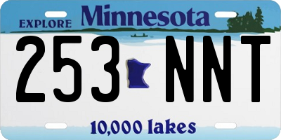 MN license plate 253NNT