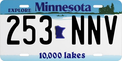 MN license plate 253NNV