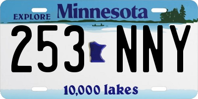 MN license plate 253NNY