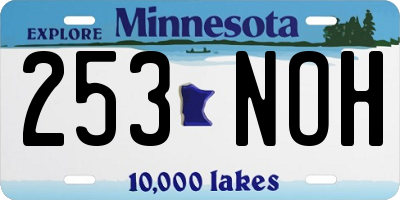MN license plate 253NOH