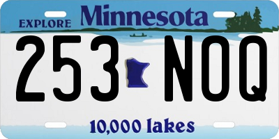 MN license plate 253NOQ