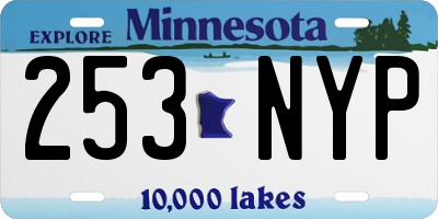 MN license plate 253NYP