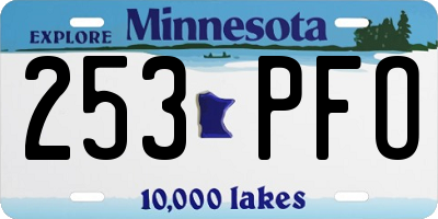 MN license plate 253PFO