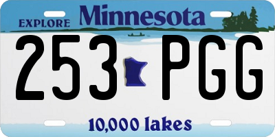 MN license plate 253PGG