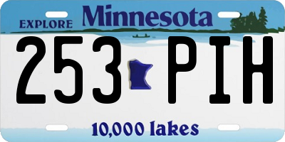 MN license plate 253PIH