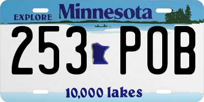 MN license plate 253POB