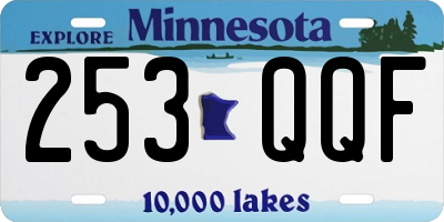 MN license plate 253QQF