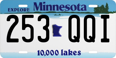 MN license plate 253QQI