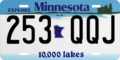 MN license plate 253QQJ