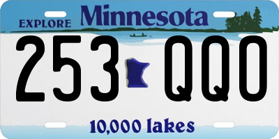 MN license plate 253QQO