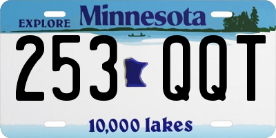 MN license plate 253QQT