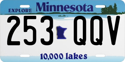 MN license plate 253QQV