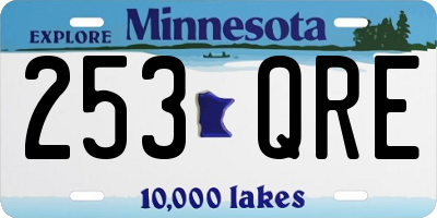 MN license plate 253QRE