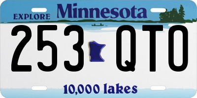 MN license plate 253QTO