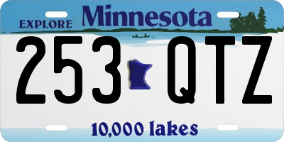 MN license plate 253QTZ