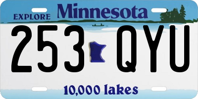 MN license plate 253QYU