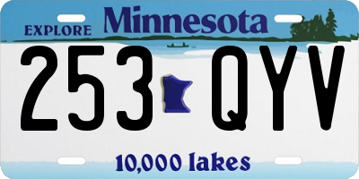 MN license plate 253QYV