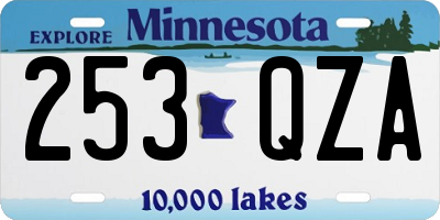 MN license plate 253QZA