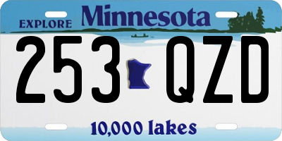 MN license plate 253QZD
