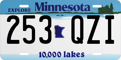 MN license plate 253QZI