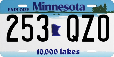 MN license plate 253QZO