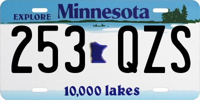 MN license plate 253QZS