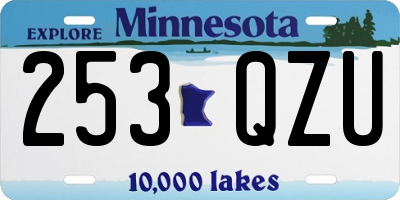 MN license plate 253QZU