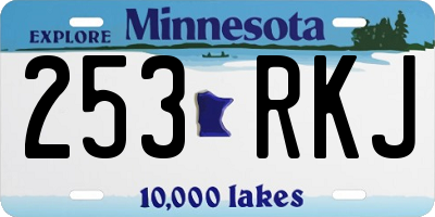 MN license plate 253RKJ