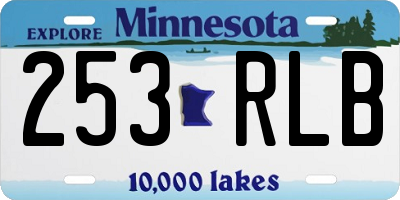 MN license plate 253RLB