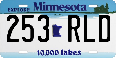 MN license plate 253RLD