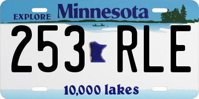 MN license plate 253RLE