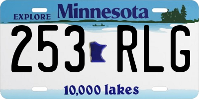 MN license plate 253RLG