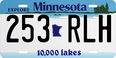 MN license plate 253RLH