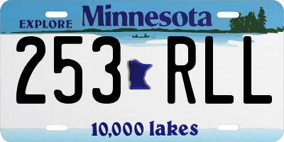 MN license plate 253RLL