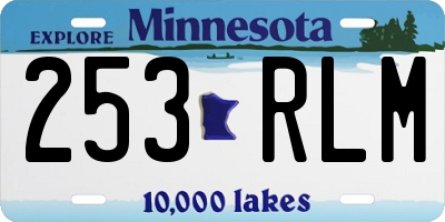MN license plate 253RLM
