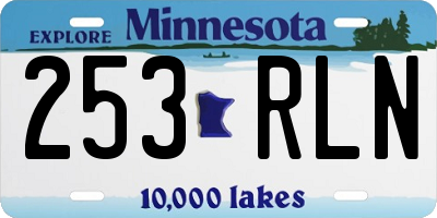 MN license plate 253RLN