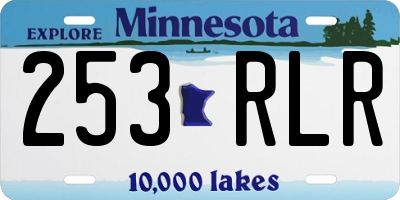 MN license plate 253RLR
