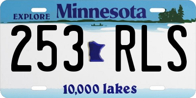 MN license plate 253RLS