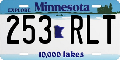 MN license plate 253RLT
