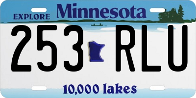 MN license plate 253RLU