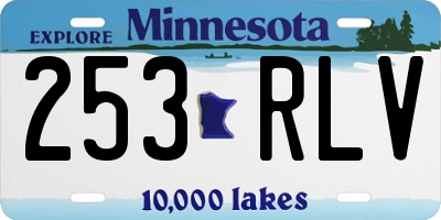 MN license plate 253RLV