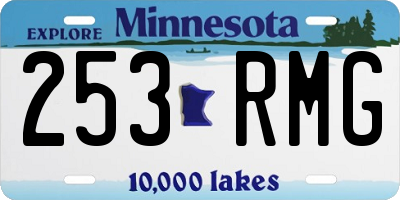 MN license plate 253RMG