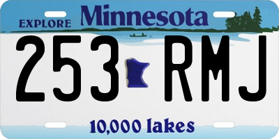 MN license plate 253RMJ