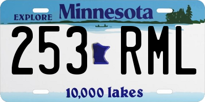 MN license plate 253RML