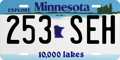 MN license plate 253SEH